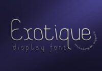 Exotique Font - Featured Image