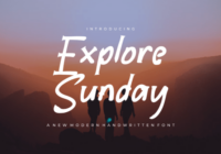Explore Sunday Font - Featured Image