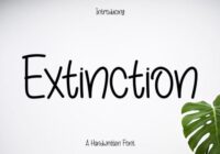 Extinction Font - Featured Image