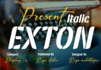 Exton Italic Font - Featured Image