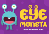Eye Monsta Font - Featured Image
