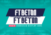 FT Beton Punch Font - Featured Image