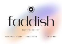 Faddish Font - Featured Image