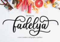 Fadelya Script Font - Featured Image