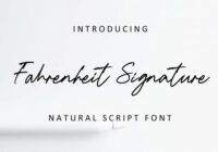 Fahrenheit Signature Font - Featured Image
