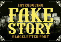 Fake Story Font - Featured Image