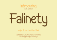 Falinety Font - Featured Image
