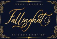 Fallinghat Font - Featured Image