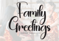 Family Greetings Font - Featured Image
