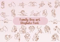 Family Line Art Font - Featured Image