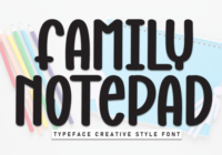 Family Notepad Font - Featured Image