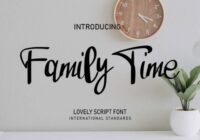 Family Time Font - Featured Image