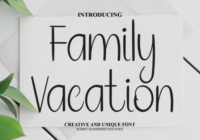 Family Vacation Font - Featured Image