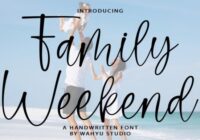Family Weekend Font - Featured Image