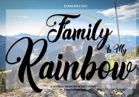 Family is My Rainbow Font - Featured Image