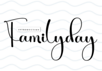 Familyday Font - Featured Image