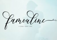 Famouline Script Font - Featured Image