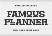Famous Planner Font - Featured Image