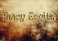 Fancy English Font - Featured Image