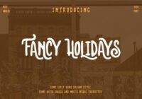 Fancy Holidays Font - Featured Image