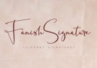 Fanish Signature Font - Featured Image