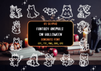 Fantasy Animals on Halloween Font - Featured Image