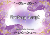 Fantasy Script Font - Featured Image