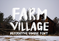 Farm Village Font - Featured Image