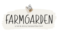 Farmgarden Font - Featured Image