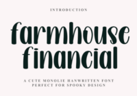 Farmhouse Financial Font - Featured Image
