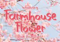 Farmhouse Flower Font - Featured Image