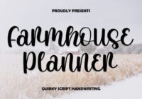 Farmhouse Planner Font - Featured Image