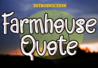 Farmhouse Quote Font - Featured Image