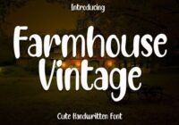 Farmhouse Vintage Font - Featured Image