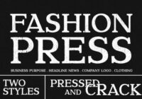 Fashion Pressed Font - Featured Image