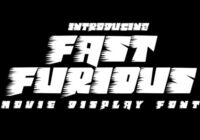 Fast Furious Font - Featured Image