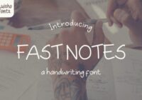 Fast Notes Font - Featured Image