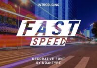 Fast Speed Font - Featured Image