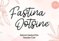 Fastina Ootsine Font - Featured Image