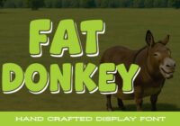 Fat Donkey Font - Featured Image