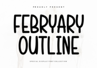 Febryary Outline Font - Featured Image