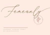 Femeanly Font - Featured Image