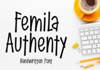 Femila Authenty Font - Featured Image