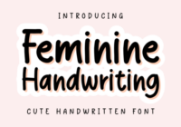 Feminine Handwriting Font - Featured Image