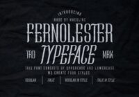 Fernolester Font - Featured Image