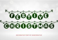 Festive Christmas Font - Featured Image