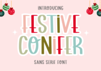Festive Conifer Font - Featured Image