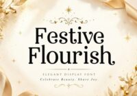 Festive Flourish Font - Featured Image