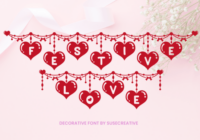 Festive Love Font - Featured Image