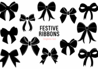 Festive Ribbons Font - Featured Image